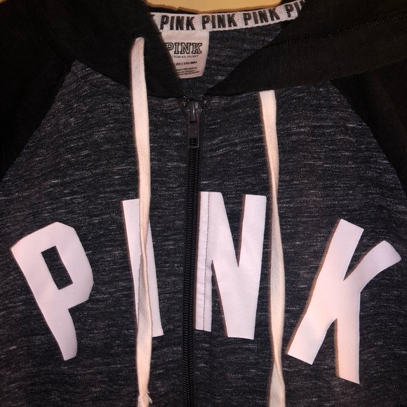 Victoria’s Secret PINK light weight zip up Hoodie - Picture 3 of 3